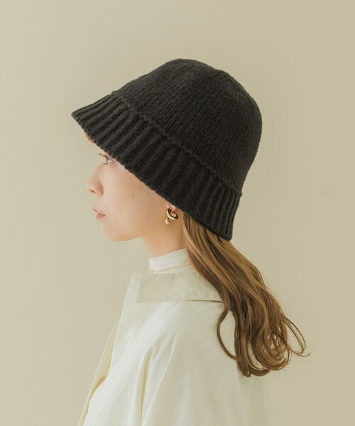 SMELLY（スメリー）の「ニットデザインハット（ハット・レディース・BLK/IVO・-）」の19枚目の写真