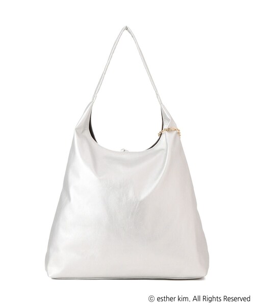 ROPE' PICNIC(ロペピクニック)の「【Esther Bunny Little meets ROPE' PICNIC】チャーム付きバッグ(トートバッグ・レディース・ブラック/シルバー・F)」の13枚目の写真