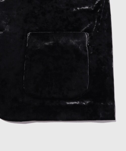 ADAM ET ROPE'(アダムエロペ)の「VELVET PEAKED LAPEL JACKET(テーラードジャケット・メンズ・ブラック・L/M/S)」の16枚目の写真