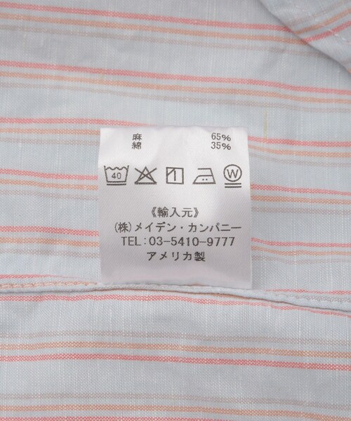 ADAM ET ROPE'(アダムエロペ)の「【INDIVIDUALIZED SHIRTS for SALON】別注ストライプシャツ L.BLUE BASE ORANGE ST(シャツ/ブラウス・レディース・ブルー系・F)」の13枚目の写真