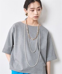 nissen | 5分袖カットソープルオーバー＜大きいサイズ有＞シックスタイル(Tシャツ/カットソー)