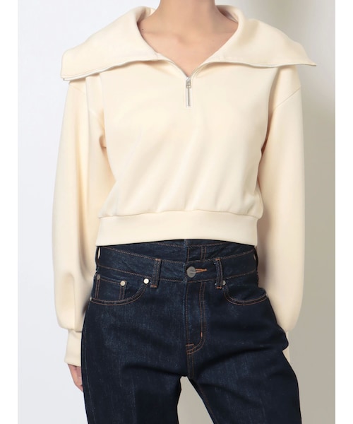 LAGUNAMOON（ラグナムーン）の「ダンボールプルオーバー（その他トップス・レディース・アイボリー/ライトグレー・F）」の2枚目の写真
