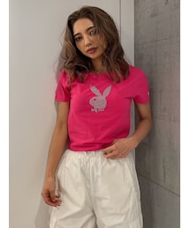 GYDA | PLAYBOY×GYDA BijouショートTシャツ(Tシャツ/カットソー)