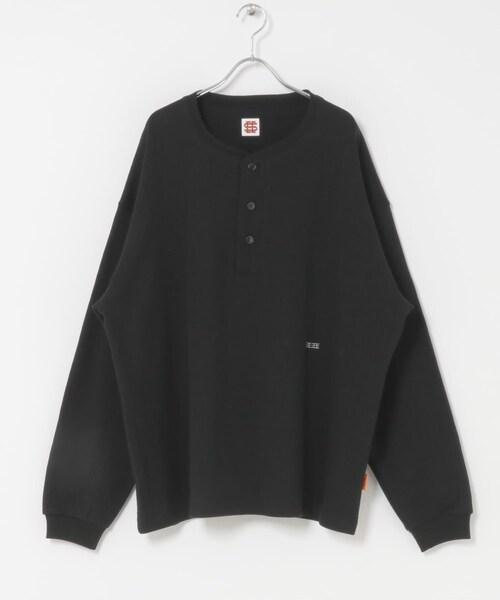 URBAN RESEARCH（アーバンリサーチ）の「SEE SEE　THERMAL HENLY LS TEE（Tシャツ/カットソー・メンズ・WHITE/B/GREY杢/B/BLACK/W/NAVY/W・M/L/XL/XXL）」の11枚目の写真