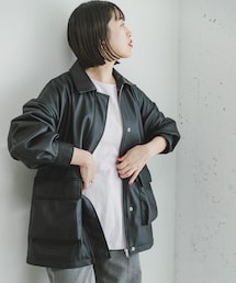 ITEMS URBANRESEARCH（アイテムズ アーバンリサーチ）の「フェイクレザージャケット（その他アウター）」