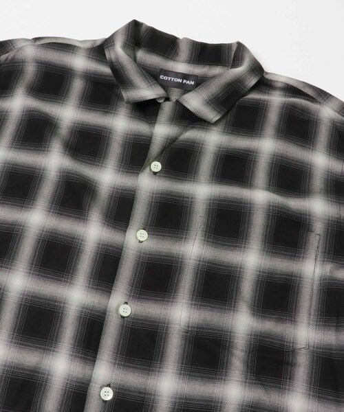 URBAN RESEARCH(アーバンリサーチ)の「COTTON PAN SOHOオンブレシャツロングスリーブ(シャツ/ブラウス・メンズ・BLACK/BLUE/BLU×BLK・2/3)」の6枚目の写真