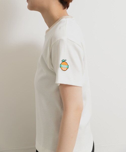 THE GOODLAND MARKET（ザグッドランドマーケット）の「PARKS PROJECT　Bicolor T-Shirts×PARKS（Tシャツ/カットソー・レディース・CLOUD/SHADOW/SAND・one）」の6枚目の写真