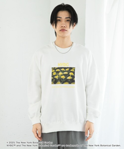 SENSE OF PLACE by URBAN RESEARCH（センスオブプレイスバイアーバンリサーチ）の「NYBG　クルーネックルーズスウェットB（スウェット・メンズ・BLUE/WHITE/BLACK・M/L）」の9枚目の写真