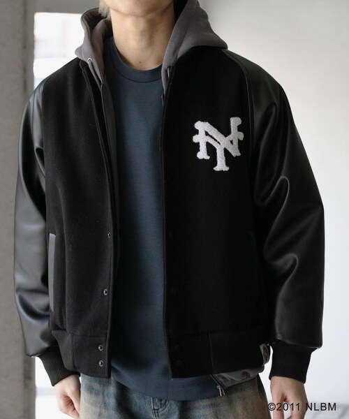 SENSE OF PLACE by URBAN RESEARCH(センスオブプレイスバイアーバンリサーチ)の「Negro Leagues スタジャン(スタジャン・メンズ・BLACK/NAVY・M/L)」の5枚目の写真