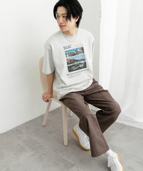 SENSE OF PLACE by URBAN RESEARCH（センスオブプレイスバイアーバンリサーチ）の「Cityscape photo Short-Sleeve T-shirts（Tシャツ/カットソー・メンズ・GRAY/CHARCOAL/L.BLUE・M/L）」の9枚目の写真