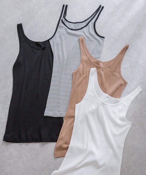 URBAN RESEARCH（アーバンリサーチ）の「『UR TECH』タンクトップ（タンクトップ・レディース・WHT/BLK/WHITE/BLACK/MOCHA・FREE）」の21枚目の写真