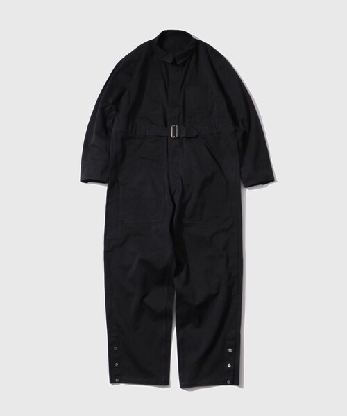 ADAM ET ROPE'(アダムエロペ)の「【NEAT/ニート】Cotton West Point Jump Suit(つなぎ/オールインワン・メンズ・ブラック・L)」の2枚目の写真
