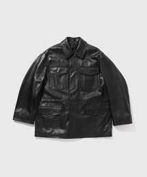 ADAM ET ROPE'（アダムエロペ）の「ダブルレザーライダースジャケット