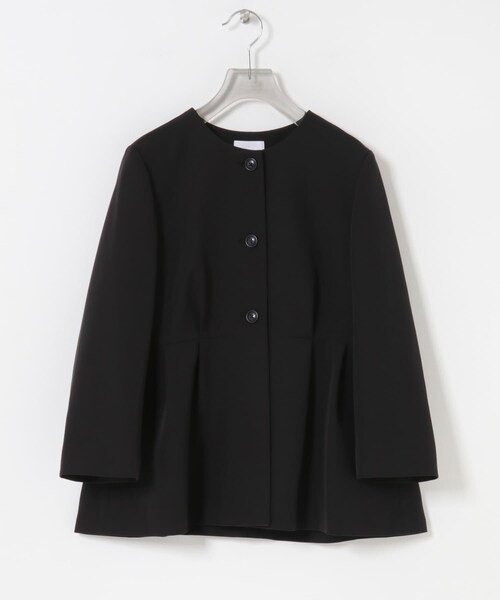 URBAN RESEARCH（アーバンリサーチ）の「ノーカラーペプラムジャケット（ノーカラージャケット・レディース・NAVY/BLACK・Free）」の13枚目の写真