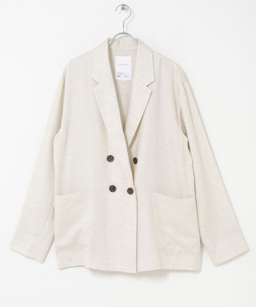 URBAN RESEARCH ROSSO（アーバンリサーチロッソ）の「ELENDEEK　BACK CROSS TAILORED JACKET（テーラードジャケット・レディース・GRY/BGE・Free）」の21枚目の写真