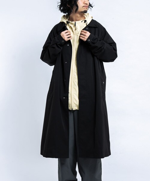 EKAL（エカル）の「SOLOTEXツイルトラベルコート（ステンカラーコート・メンズ・ネイビー/ブラック・M/L）」の20枚目の写真
