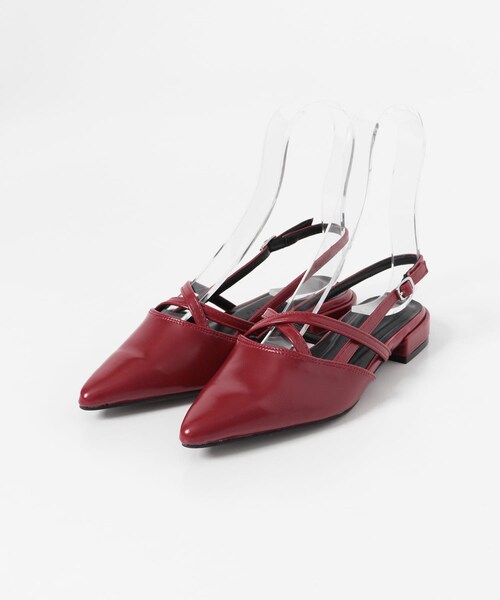 SENSE OF PLACE by URBAN RESEARCH(センスオブプレイスバイアーバンリサーチ)の「ポインテッドクロスベルトミュール(その他シューズ・レディース・BLACK/SILVER/RED・S/M/L)」の21枚目の写真