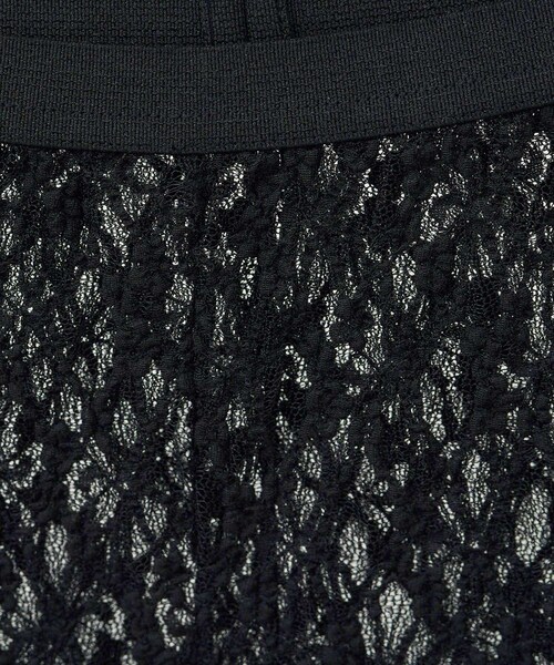 ADAM ET ROPE'（アダムエロペ）の「シアーレースレギンス［ストレッチ］（レギンス/スパッツ・レディース・ブラック/オフホワイト/ブラウン系・F）」の17枚目の写真