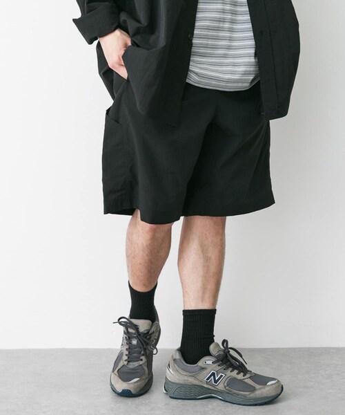 URBAN RESEARCH DOORS（アーバンリサーチドアーズ）の「『別注』BURLAP OUTFITTER×DOORS　Supplex Nylon Shorts（その他パンツ・メンズ・BRINDLE/BLACK/RAVEN・M/L）」の7枚目の写真