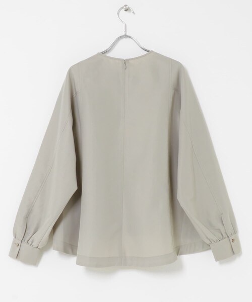 URBAN RESEARCH DOORS（アーバンリサーチドアーズ）の「タックフレアペプラムブラウス（シャツ/ブラウス・レディース・GREGE/BLACK・Free）」の8枚目の写真