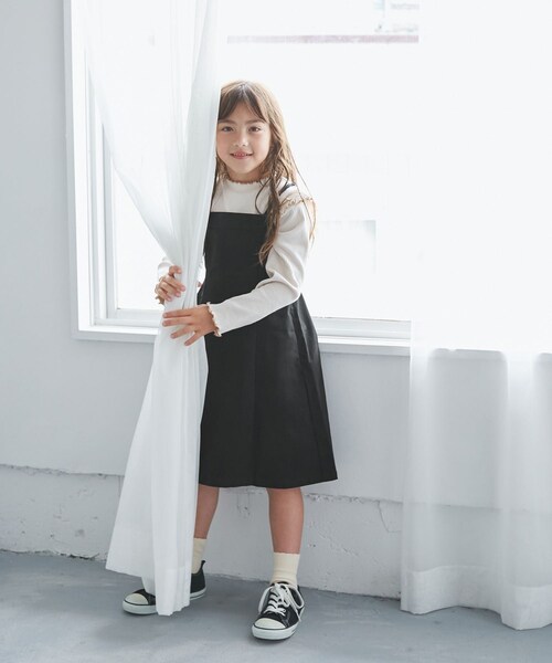 ROPE' PICNIC(ロペピクニック)の「【KIDS/キッズ】マーメイドキャミワンピース(ワンピース・キッズ・ブラック/ベージュ・L/M/S)」の8枚目の写真