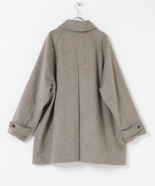 かぐれ（カグレ）の「ウールバックタックショートコート（ステンカラーコート・レディース・GRAY/CHARCOAL・Free）」の11枚目の写真