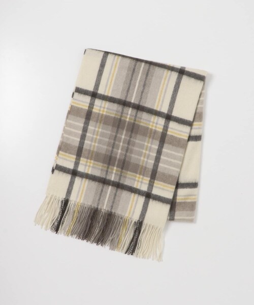 URBAN RESEARCH ROSSO（アーバンリサーチロッソ）の「カシミヤチェックストール（ストール/ショール・レディース・OFF×BROWN/OFF×BLACK・Free）」の10枚目の写真