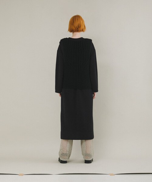 LAATO（ラート）の「hand knit vest（ベスト・レディース・クリーム/インク・FREE）」の20枚目の写真
