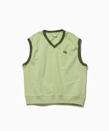 【WALK IN PARIS/ウォーク イン パリス】Emerald green sleeveless sweatshirt