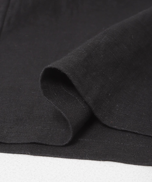 かぐれ（カグレ）の「『2サイズ展開』リネンオールインワン（つなぎ/オールインワン・レディース・BLACK/CHARCOAL・0/1）」の9枚目の写真