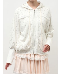 merry jenny | frill lace puff hoodie(パーカー)