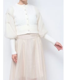 dazzlin | チュールビジュカーデニットトップス(カーディガン/ボレロ)