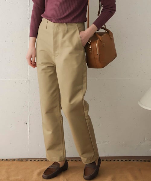 URBAN RESEARCH DOORS(アーバンリサーチドアーズ)の「UNIFY W Cross Pants∴(その他パンツ・レディース・BEG/NVY・1/2)」の2枚目の写真