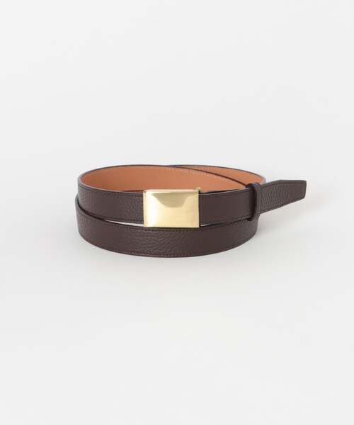 URBAN RESEARCH(アーバンリサーチ)の「Scye Leather Box Buckle Belt(ベルト・メンズ・エクリュ/ダークブラウン/クロ・M)」の10枚目の写真