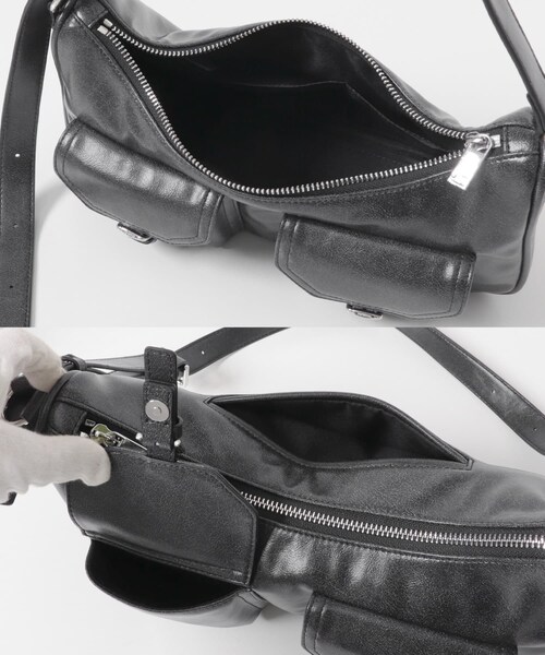 KBF（ケイビーエフ）の「STAND OIL　JOEY BAG MINI（ショルダーバッグ・レディース・CAMEL/MARRON/BLACK・One）」の10枚目の写真