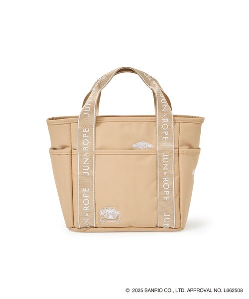 ROPE'(ロペ)の「【シナモロール】ワッペン付きカートバッグ(トートバッグ・レディース・ブラック/ベージュ・F)」の9枚目の写真