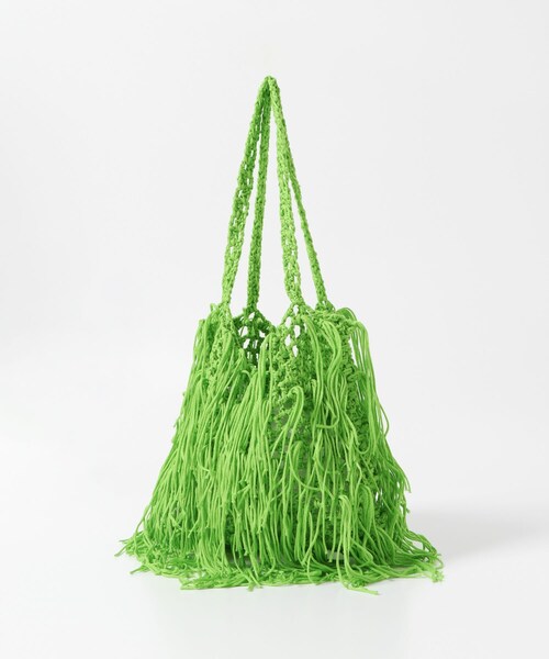KBF（ケイビーエフ）の「フリンジニットBAG（ハンドバッグ・レディース・GREEN/BEIGE/BLACK・one）」の21枚目の写真