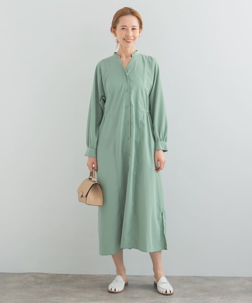 URBAN RESEARCH ROSSO（アーバンリサーチロッソ）の「パネルデザインシャツワンピース（ワンピース・レディース・MINT/STRIPE/NAVY・FREE）」の7枚目の写真