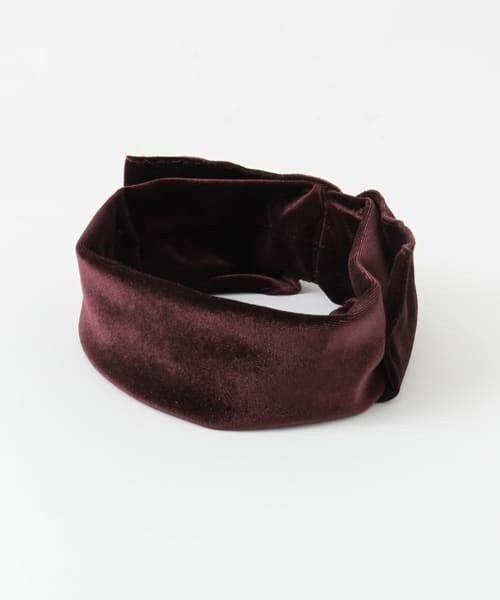 SENSE OF PLACE by URBAN RESEARCH（センスオブプレイスバイアーバンリサーチ）の「ベロアリボンヘアバンド∴（ヘアバンド・レディース・BEIGE/BLACK/WINE・-）」の6枚目の写真