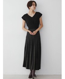 LAGUNAMOON | シアーハシゴラインニットワンピース(ワンピース)