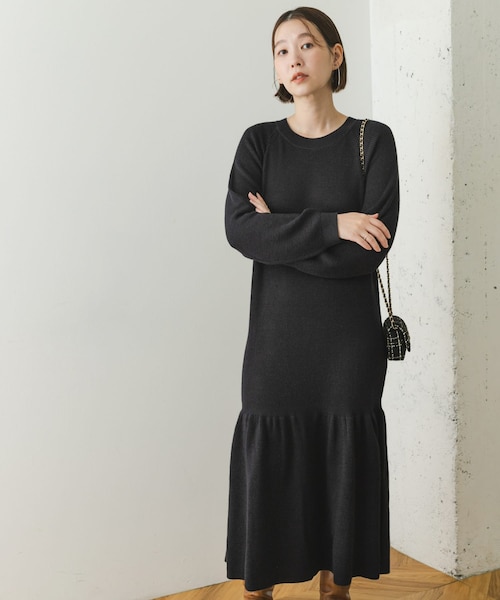 URBAN RESEARCH ROSSO（アーバンリサーチロッソ）の「F by ROSSO　ウォッシャブル抗ピルニットワンピース（ワンピース・レディース・D/NAVY/C/GRAY・36/38）」の15枚目の写真