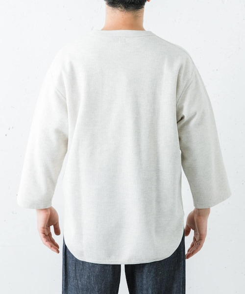 URBAN RESEARCH（アーバンリサーチ）の「blurhmsROOTSTOCK　R&S THERMAL BASEBALL T-SHIRTS（Tシャツ/カットソー・メンズ・H.OATMEAL/BLACK/H.BEIGE・2/3）」の5枚目の写真