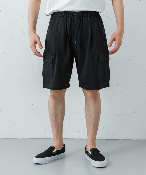 URBAN RESEARCH(アーバンリサーチ)の「Wide Dad BREEZY TECH CARGO SHORTS(その他パンツ・メンズ・D.NAVY/BLACK/CHARCOAL・1/2)」の12枚目の写真