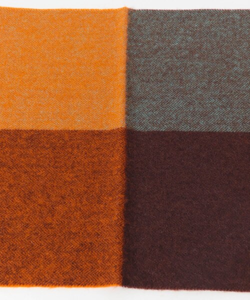 URBAN RESEARCH DOORS(アーバンリサーチドアーズ)の「カシミヤブレンドパネルマフラー(マフラー・メンズ・CHARCOAL/BROWN/BLUE/ORANGE・-)」の20枚目の写真