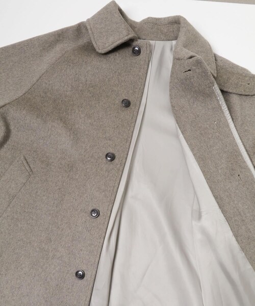かぐれ（カグレ）の「ウールバックタックショートコート（ステンカラーコート・レディース・GRAY/CHARCOAL・Free）」の10枚目の写真