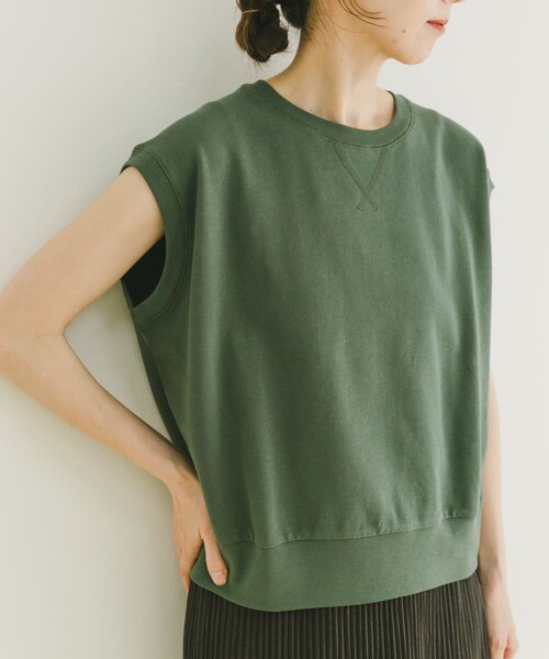 ITEMS URBANRESEARCH（アイテムズ アーバンリサーチ）の「裏毛ノースリーブベスト（ベスト・レディース・OFF/GRY/GRN・FREE）」の22枚目の写真