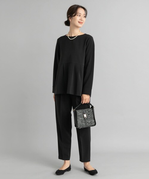 URBAN RESEARCH DOORS（アーバンリサーチドアーズ）の「ペプラムトップスセットアップ（セットアップ・レディース・NAVY/GREGE/BLACK・S/M）」の22枚目の写真