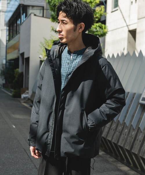 URBAN RESEARCH DOORS(アーバンリサーチドアーズ)の「ウールブレンドラミネートダウンパーカー(その他アウター・メンズ・BROWN/CHARCOAL/BLACK・M/L)」の20枚目の写真