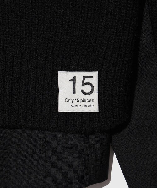 ADAM ET ROPE'(アダムエロペ)の「【RE;CODE/リコード】Knit Layered Jacket(その他アウター・レディース・ブラック・S)」の7枚目の写真