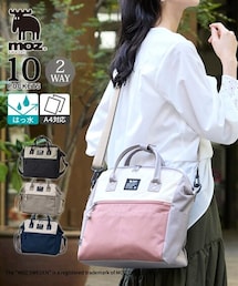 moz（モズ）１０ポケットガバッと開く２層構造はっ水２WAYショルダーバッグ（A４対応）